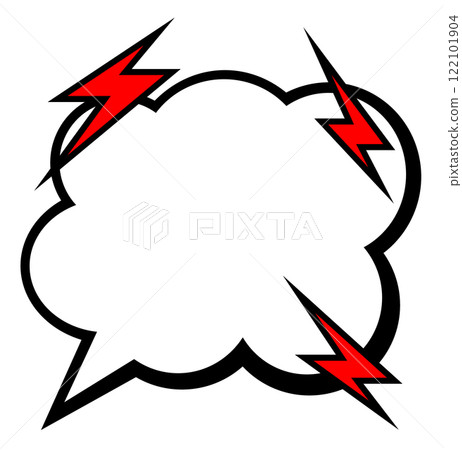 Illustration of a speech bubble for writing messages or words Illustration of a speech bubble for writing messages or words 122101904