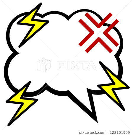 Illustration of a speech bubble for writing messages or words 122101909