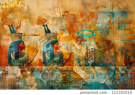 Ancient Egyptian mural image-1 122102019