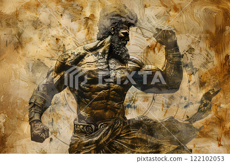 Hercules, the hero of ancient Greek mythology 122102053