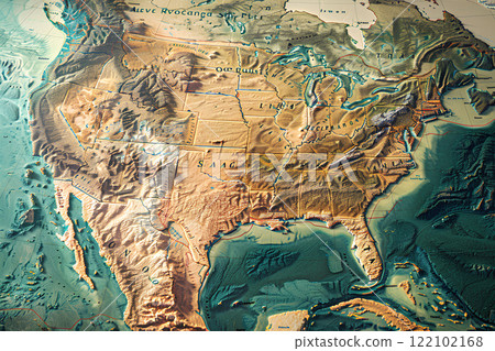 顯示美洲大陸科羅拉多州的地圖 122102168