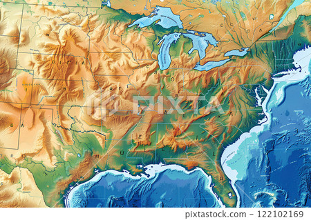 顯示美洲大陸科羅拉多州的地圖 122102169