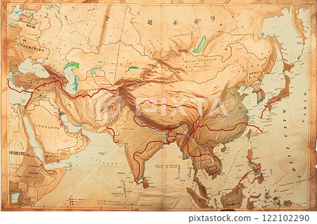 顯示絲路的地圖 顯示絲路的地圖 122102290