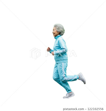 Elderly people exercising 122102556