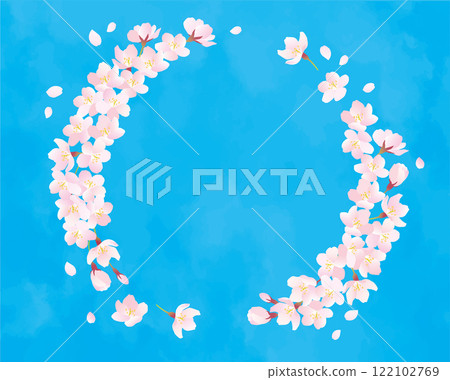 櫻花圓框 122102769