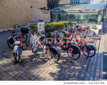 共享自行車自行車停車處(東京都中央區) 共享自行車自行車停車處(東京都中央區) 122102798
