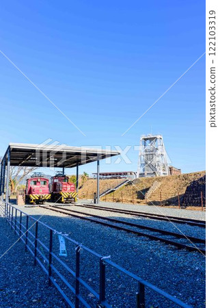 秋日陽光明媚的「日本明治工業革命遺址」萬田子站（荒尾市） 122103319