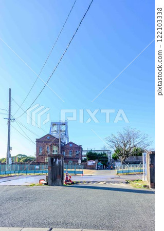 "Meiji Industrial Revolution Heritage Sites of Japan" with a clear autumn sky as a backdrop - Manda Mine Station (Arao City) 122103338