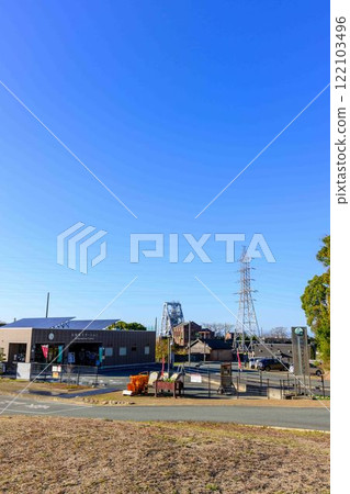 "Meiji Industrial Revolution Heritage Sites of Japan" with a clear autumn sky as a backdrop - Manda Mine Station (Arao City) "Meiji Industrial Revolution Heritage Sites of Japan" with a clear autumn sky as a backdrop - Manda Mine Station (Arao City) 122103496