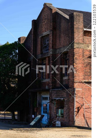 "Meiji Industrial Revolution Heritage Sites of Japan" with a clear autumn sky as a backdrop - Manda Mine Station (Arao City) 122103539