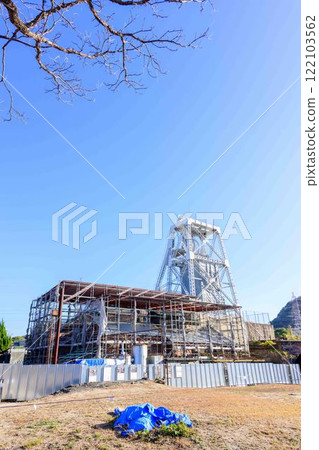 "Meiji Industrial Revolution Heritage Sites of Japan" with a clear autumn sky as a backdrop - Manda Mine Station (Arao City) "Meiji Industrial Revolution Heritage Sites of Japan" with a clear autumn sky as a backdrop - Manda Mine Station (Arao City) 122103562