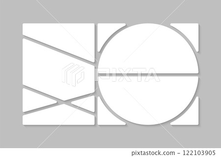 Template collage of seven frames, images, photo Template collage of seven frames, images, photo 122103905