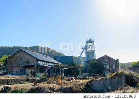 "Meiji Industrial Revolution Heritage Sites of Japan" with a clear autumn sky as a backdrop - Manda Mine Station (Arao City) "Meiji Industrial Revolution Heritage Sites of Japan" with a clear autumn sky as a backdrop - Manda Mine Station (Arao City) 122103960