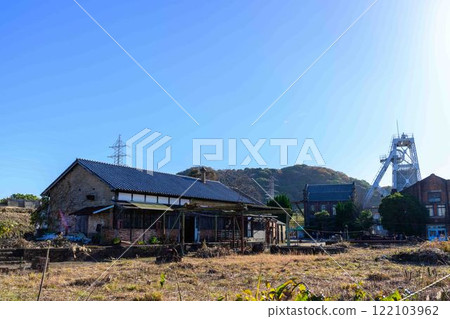"Meiji Industrial Revolution Heritage Sites of Japan" with a clear autumn sky as a backdrop - Manda Mine Station (Arao City) "Meiji Industrial Revolution Heritage Sites of Japan" with a clear autumn sky as a backdrop - Manda Mine Station (Arao City) 122103962
