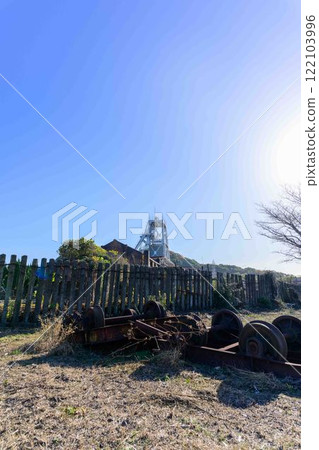 陽光明媚的秋日,「日本明治工業革命遺址」萬田子站(荒尾市) 陽光明媚的秋日,「日本明治工業革命遺址」萬田子站(荒尾市) 122103996