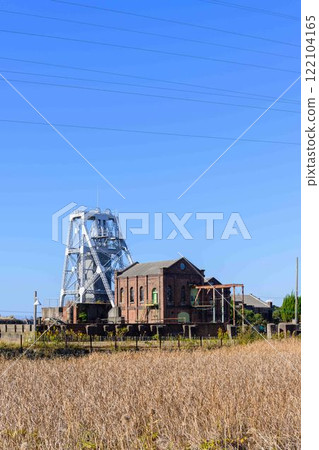 The surrounding area of the "Meiji Industrial Revolution Heritage Sites of Japan" with a clear autumn sky as a backdrop - Manda Mine Station (Arao City) 122104165