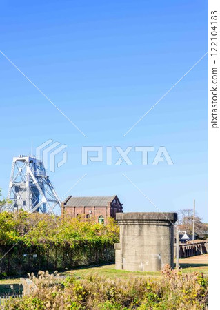 The surrounding area of the "Meiji Industrial Revolution Heritage Sites of Japan" with a clear autumn sky as a backdrop - Manda Mine Station (Arao City) 122104183