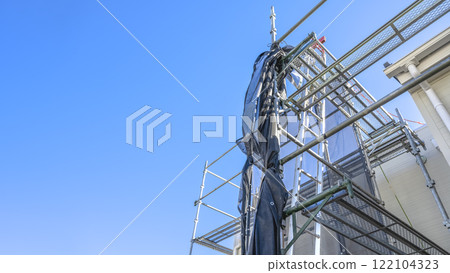 Exterior wall repair work for detached houses 122104323