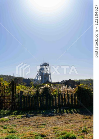 The surrounding area of the "Meiji Industrial Revolution Heritage Sites of Japan" with a clear autumn sky as a backdrop - Manda Mine Station (Arao City) 122104627