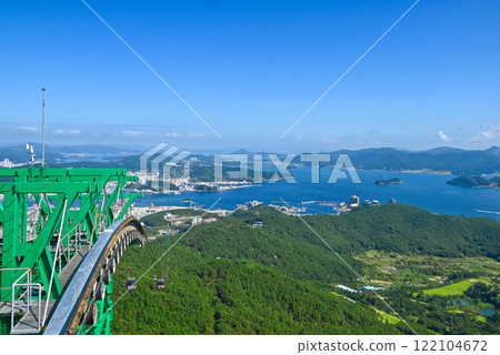 [Korea/South Gyeongsang Province] Tongyeong Cable Car (Mireuksan side) and the scenery of Tongyeong 122104672
