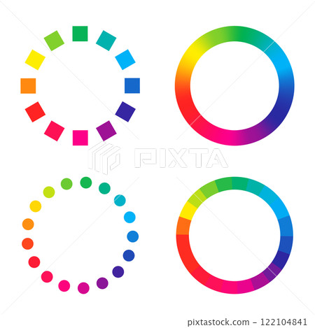 Vivid color wheel material set 122104841