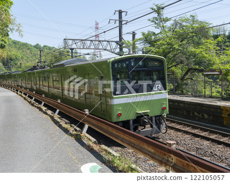 大和線203系列車從河內片上站出發 122105057