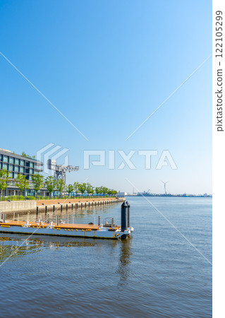 神奈川縣橫濱市新光碼頭客船碼頭風景 神奈川縣橫濱市新光碼頭客船碼頭風景 122105299