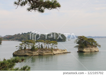 從大島看松島灣和松島群島 122105702