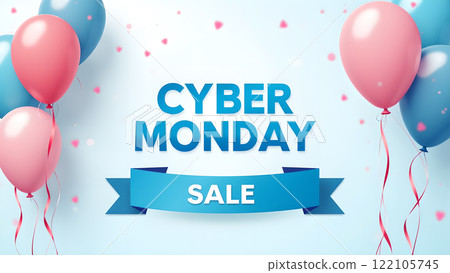 Cyber Monday Sale blue background Cyber Monday Sale blue background 122105745