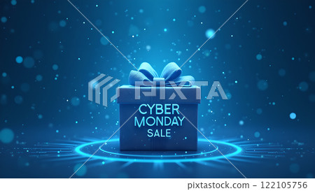 Cyber Monday Sale blue background Cyber Monday Sale blue background 122105756