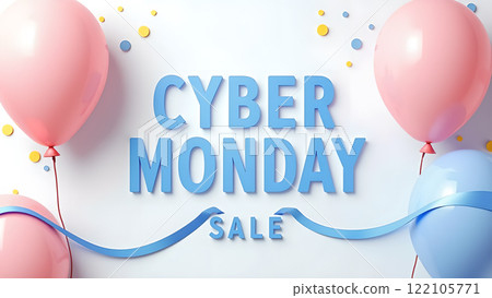 Cyber Monday Sale blue background Cyber Monday Sale blue background 122105771