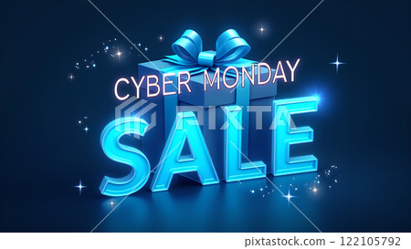 Cyber Monday Sale blue background Cyber Monday Sale blue background 122105792