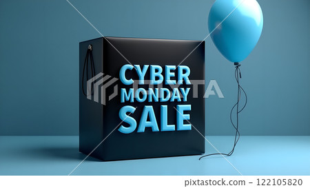 Cyber Monday Sale blue background Cyber Monday Sale blue background 122105820