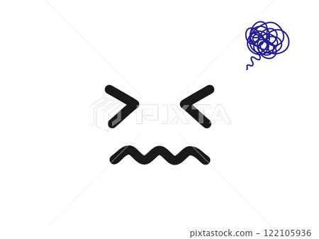 Hand-drawn style emoticon icon Hand-drawn style emoticon icon 122105936