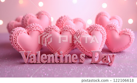 pink valentine text background 122106618