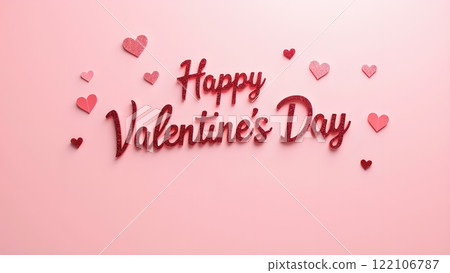 happy valentine day love pink background happy valentine day love pink background 122106787