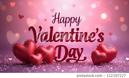 happy valentine day romance love background 122107227
