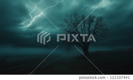 The blue sky and the blue sea 122107441