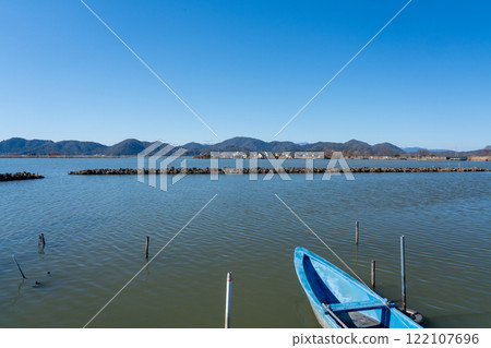Scenery of Lake Nishinoko on a calm winter day Scenery of Lake Nishinoko on a calm winter day 122107696