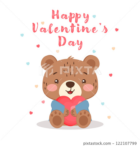 bear, heart, valentine 122107799