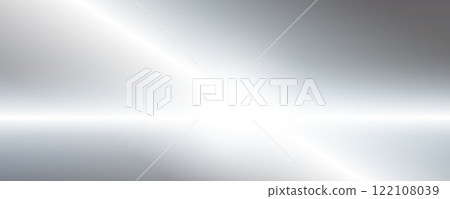 Silver foil background with metal mirror texture. Chrome gradient surface with light gloss. Vector aluminum grey sheet with reflection. Platinum and titanium abstract cold bg. Silver foil background with metal mirror texture. Chrome gradient surface with light gloss. Vector aluminum grey sheet with reflection. Platinum and titanium abstract cold bg. 122108039