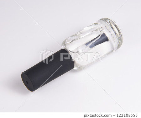 Nail polish bottle glass on white background mockup 122108553