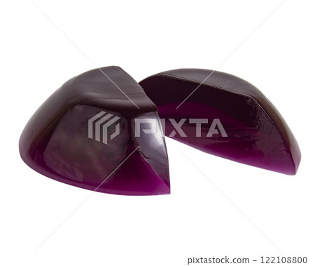Fruit berry jelly isolated on the white background 122108800