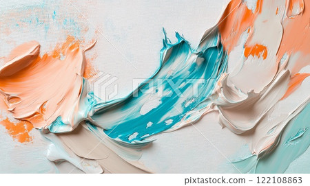 Acrylic painting style canvas 122108863