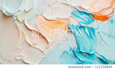 Acrylic painting style canvas 122108864