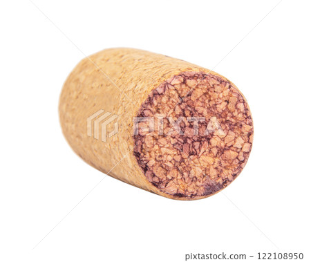 Wine cork vintage isolated on the white background Wine cork vintage isolated on the white background 122108950