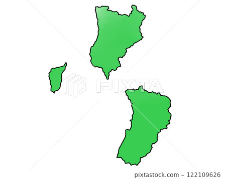 A slightly loose map of Hiyama Subprefectural Bureau, Hokkaido 122109626