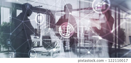 Global communication network concept. Digital transformation. Abstract background Global communication network concept. Digital transformation. Abstract background 122110017