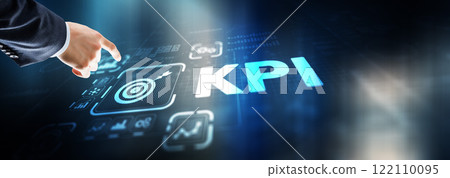 KPI Key Performance Indicator Business Internet Technology Concept on Virtual Screen 122110095