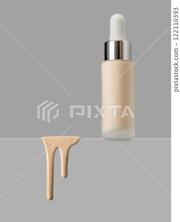 Stylish and Elegant Liquid Foundation Bottle Designed with a Drip Effect for Perfect Use 122110393